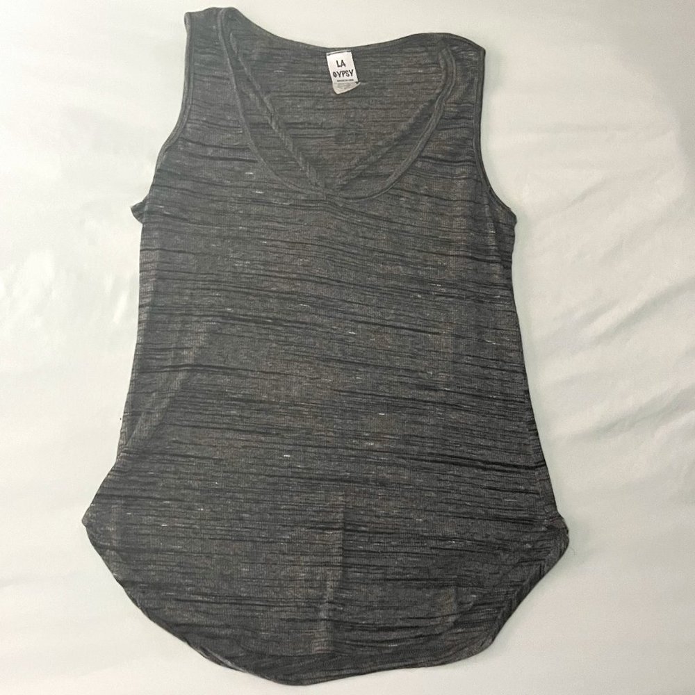 Heather Gray Strappy Tank Top